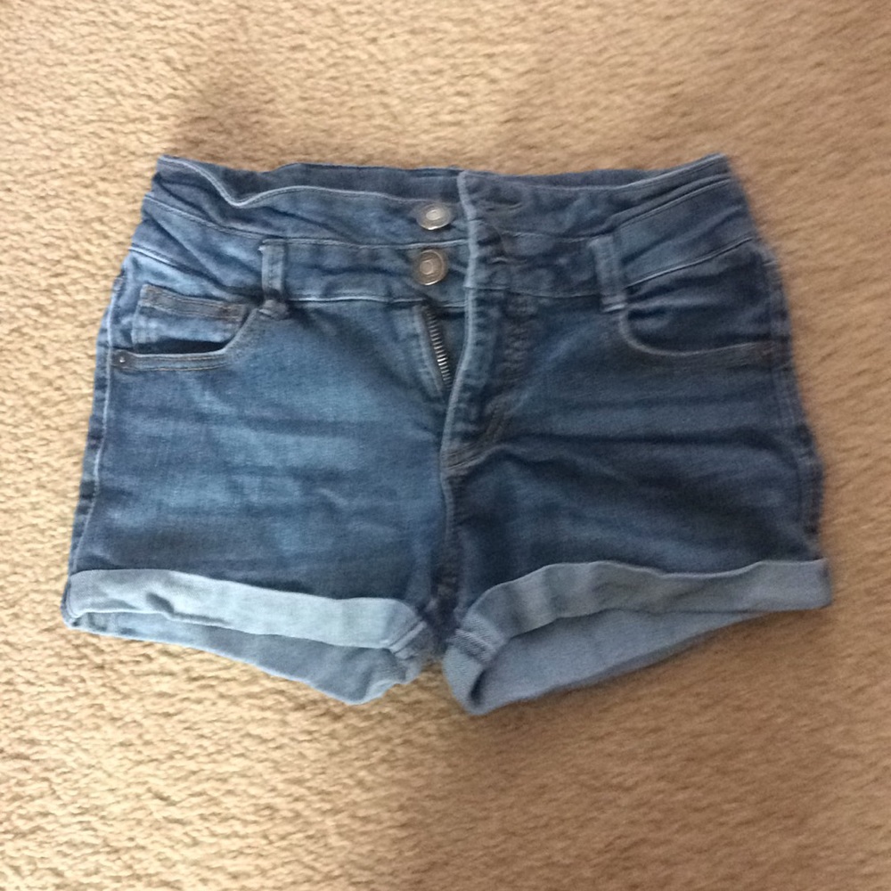 High-waisted shorts